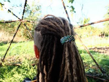 glitter sea hair clip, dreads, dread farm, dread cult, copper, copper jewellery, hippie, hippie jewellery, gypsy, gypsy jewellery, goa, goa jewellery, elves, elf jewellery